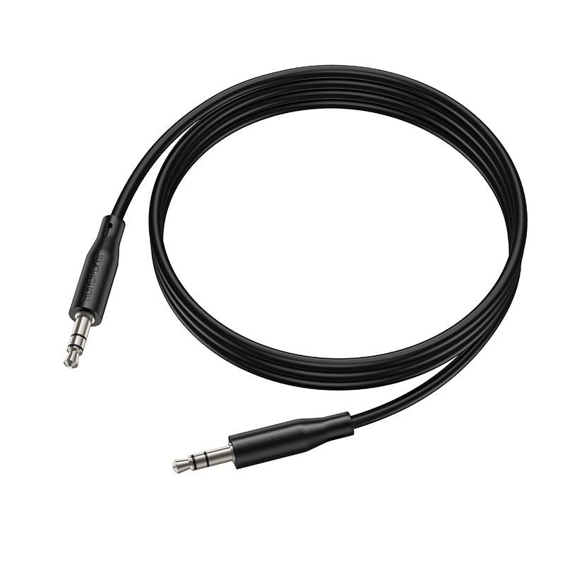 Kabel audio 3,5 mm - 3,5 mm Borofone BL26 Standard, 1 m, czarny