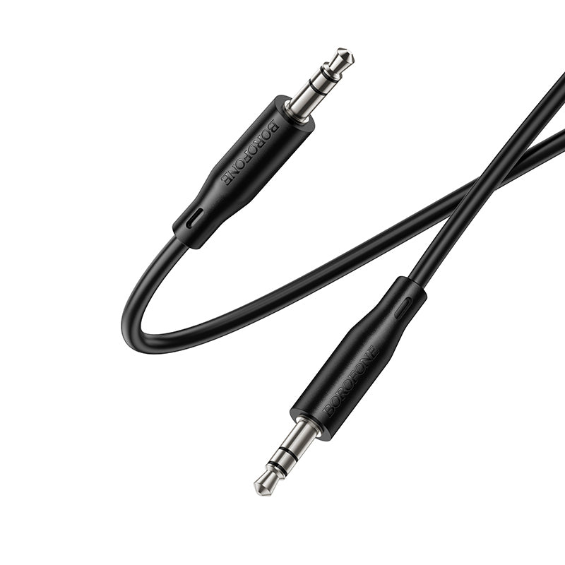 Kabel audio 3,5 mm - 3,5 mm Borofone BL26 Standard, 1 m, czarny