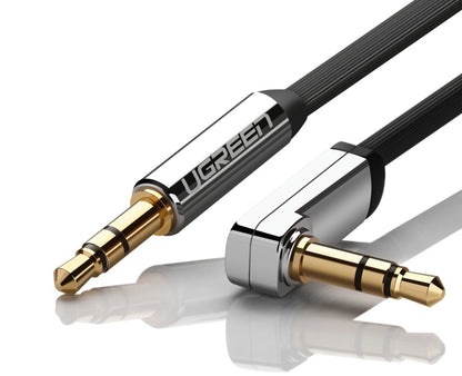 Kabel Audio 3.5mm - 3.5mm UGREEN AV119 Angled, 5m, Czarny