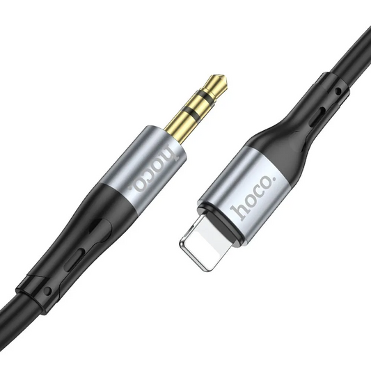 Kabel Audio Lightning - 3,5 mm HOCO UPA22, 1 m, Czarny