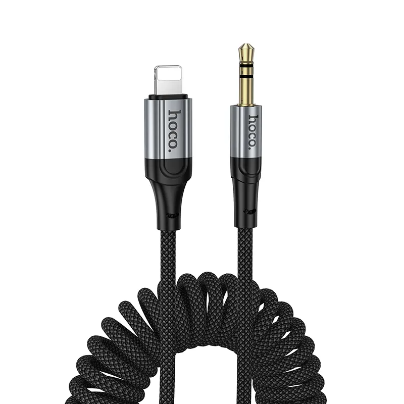 Kabel Audio Lightning - 3.5mm HOCO UPA33A, 1.5m, Czarny