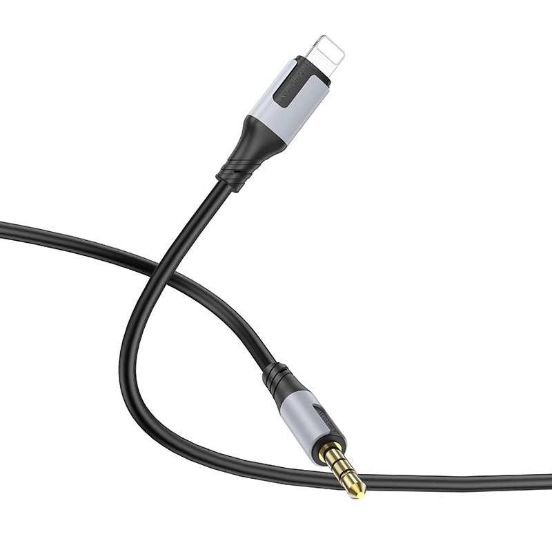 Kabel Audio Lightning - 3.5mm Borofone BL19 Creator, 1m, Czarny