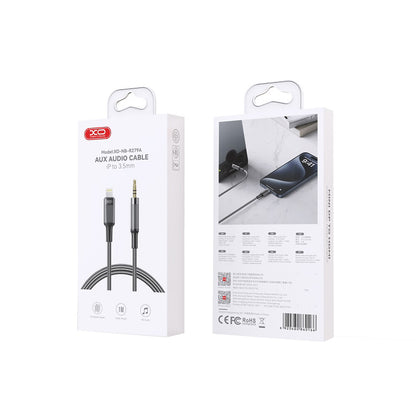 Kabel Audio Lightning - 3.5mm XO Design NB-R279A, 1m, Czarny