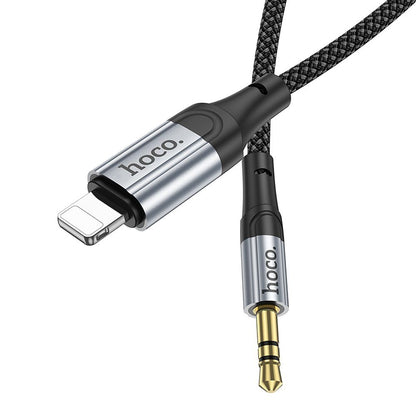 Kabel Audio Lightning - 3,5 mm HOCO UPA26, 1 m, Czarny