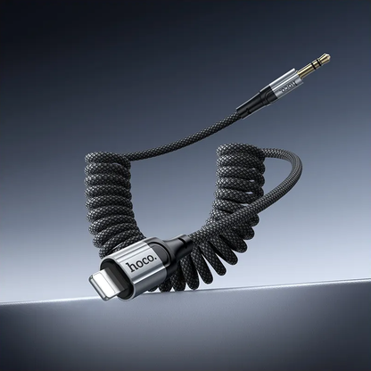 Kabel Audio Lightning - 3.5mm HOCO UPA33A, 1.5m, Czarny