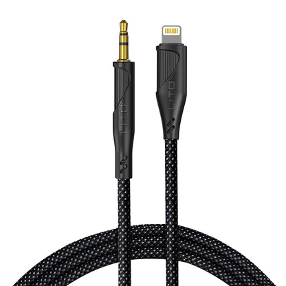 Kabel Audio Lightning - 3.5mm Lito LA02, 1m, Czarny