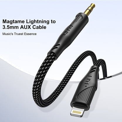 Kabel Audio Lightning - 3.5mm Lito LA02, 1m, Czarny