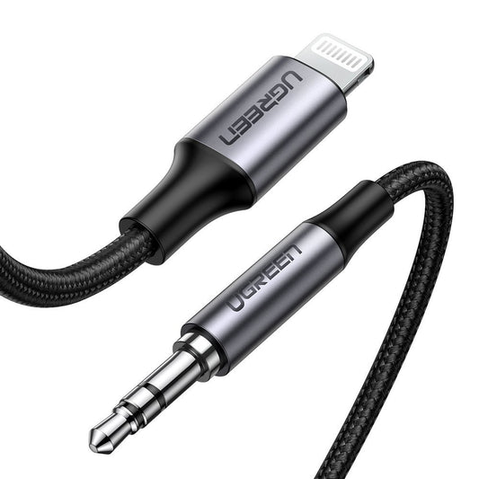 Kabel Audio Lightning - 3.5mm UGREEN US315 (70509), 1m, Czarny