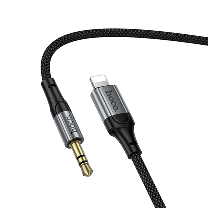 Kabel Audio Lightning - 3.5mm HOCO UPA33A, 1.5m, Czarny