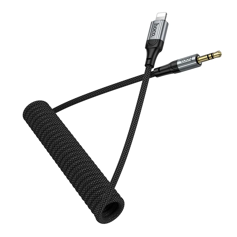 Kabel Audio Lightning - 3.5mm HOCO UPA33A, 1.5m, Czarny