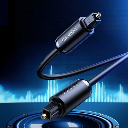 Kabel Audio Optyczny UGREEN AV122, Toslink / SPDIF, 1,5m, Czarny