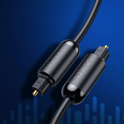 Kabel Audio Optyczny UGREEN AV122, Toslink / SPDIF, 1,5m, Czarny