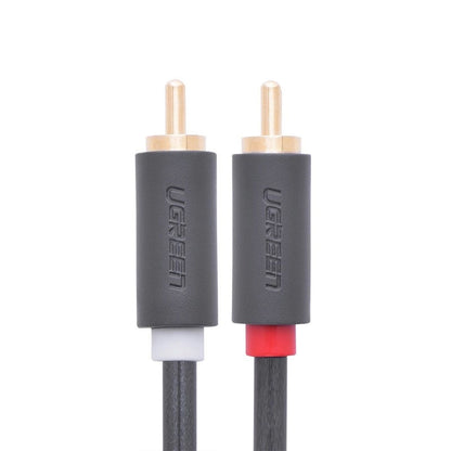 Kabel Audio UGREEN AV104, 2 x RCA - 2 x RCA, 2m, Czarny