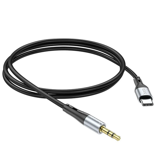 Kabel Audio USB-C - 3,5 mm HOCO UPA22, 1 m, Czarny