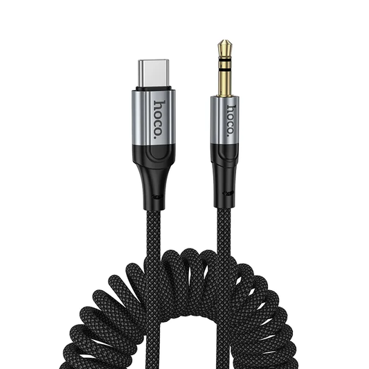 Kabel Audio USB-C - 3.5mm HOCO UPA33B, 1.5m, Czarny