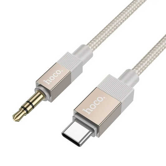 Kabel Audio USB-C - 3.5mm HOCO UPA32B, 1m, Złoty