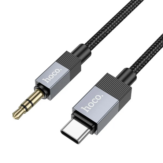 Kabel Audio USB-C - 3.5mm HOCO UPA32B, 1m, Czarny