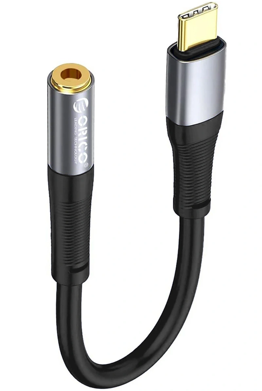 Adapter audio USB-C – 3,5 mm Orico AXC-02, czarny