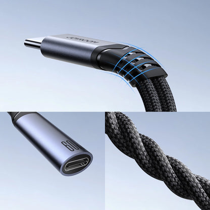 Kabel Audio USB-C - 3,5 mm / USB-C Joyroom SY-C02, 0,14 m, Czarny