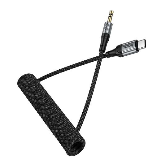 Kabel Audio USB-C - 3.5mm HOCO UPA33B, 1.5m, Czarny