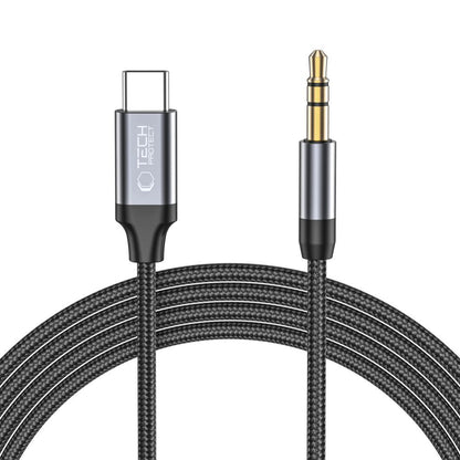 Kabel Audio USB-C - 3.5mm Tech-Protect Ultraboost, 1m, Czarny