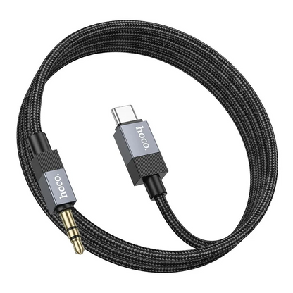 Kabel Audio USB-C - 3.5mm HOCO UPA32B, 1m, Czarny