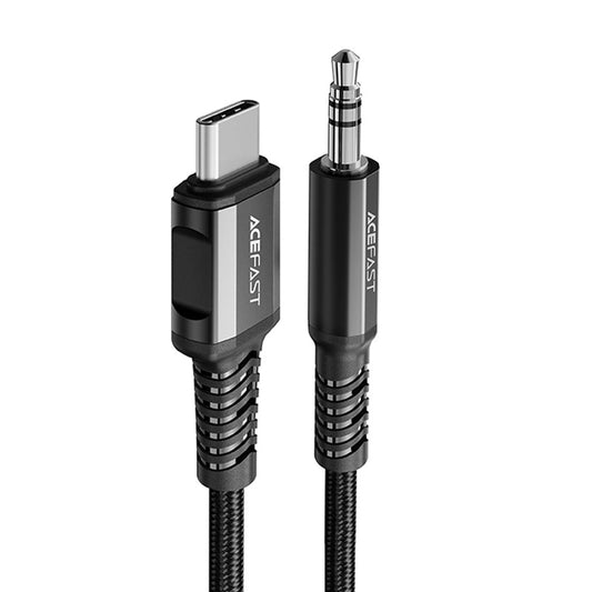 Kabel Audio USB-C - 3.5mm Acefast C1-08, 1.2m, Czarny