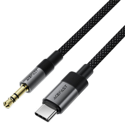 Kabel Audio USB-C - 3.5mm Acefast J11, 1m, Czarny