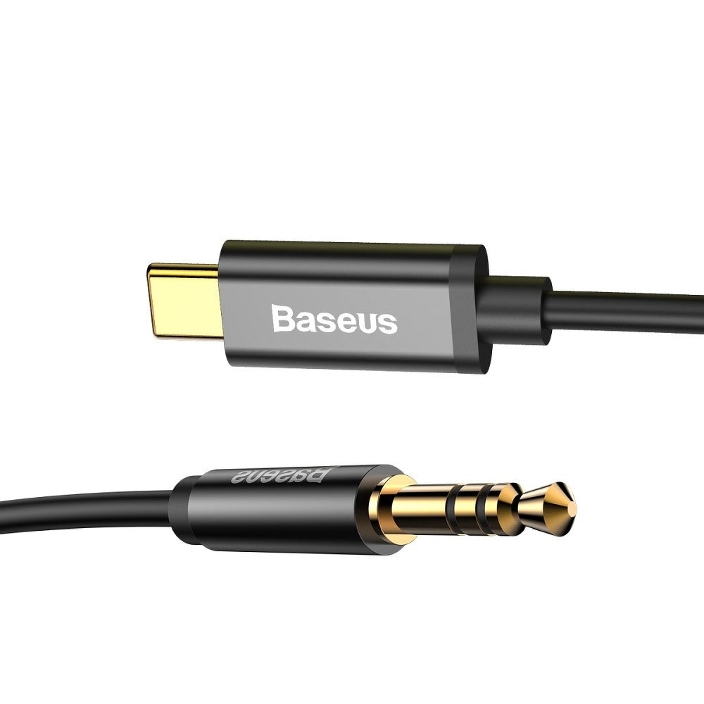 Kabel audio USB-C - 3,5 mm Baseus Yiven Yiven M01, 1,2 m, czarny CAM01-01