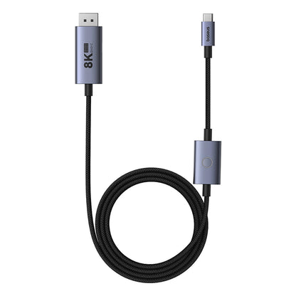 Kabel audio i wideo USB-C - DisplayPort Baseus, 8K, 1,5 m, 1,5 m, czarny B006337070D111-02