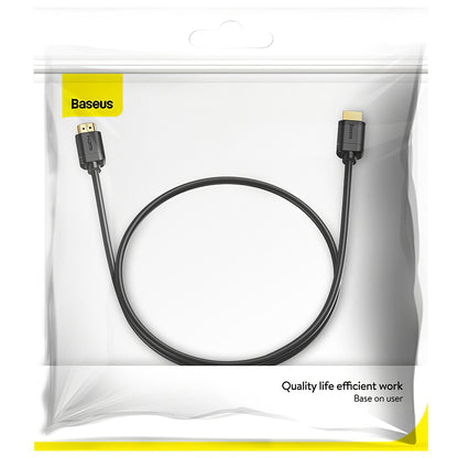 Kabel wideo Baseus, HDMI - HDMI, 4K, 2 m, czarny CAKGQ-B01