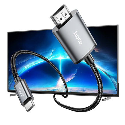 Kabel Audio i Video USB-C - HDMI HOCO UA27, 2m, Szary
