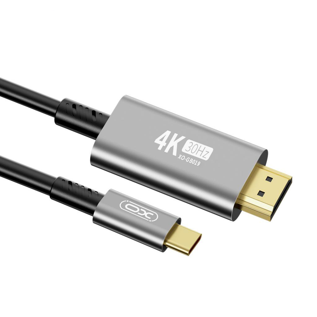 Kabel Audio i Video USB-C - HDMI XO Design GB019, 1.8m, Czarny