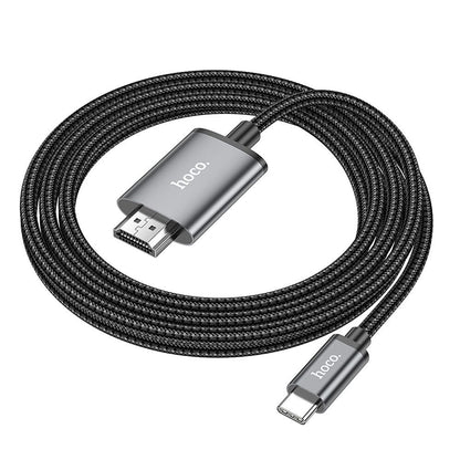 Kabel Audio i Video USB-C - HDMI HOCO UA27, 2m, Szary