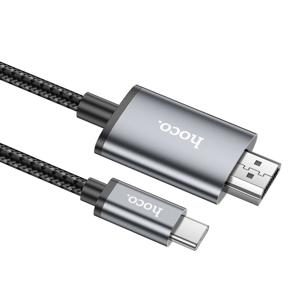 Kabel Audio i Video USB-C - HDMI HOCO UA27, 2m, Szary
