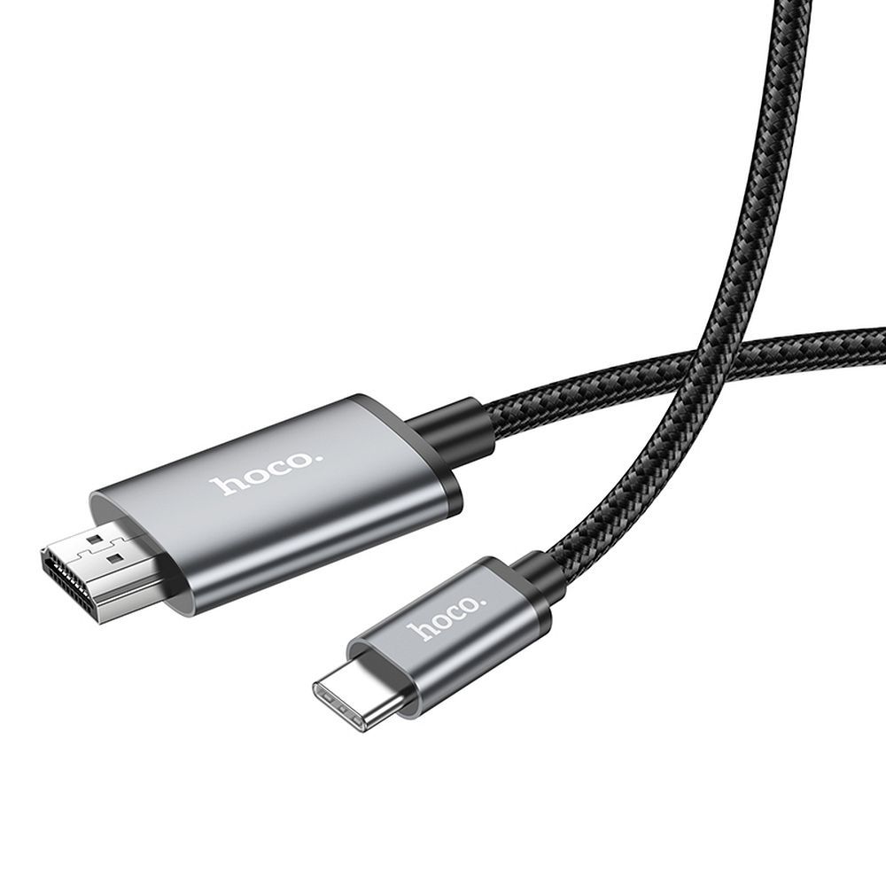 Kabel Audio i Video USB-C - HDMI HOCO UA27, 2m, Szary