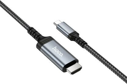 Kabel Audio i Video USB-C - HDMI HOCO UA43, 1,8m, Szary
