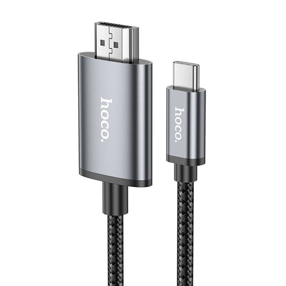 Kabel Audio i Video USB-C - HDMI HOCO UA27, 2m, Szary