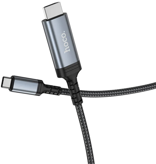 Kabel Audio i Video USB-C - HDMI HOCO UA43, 1,8m, Szary