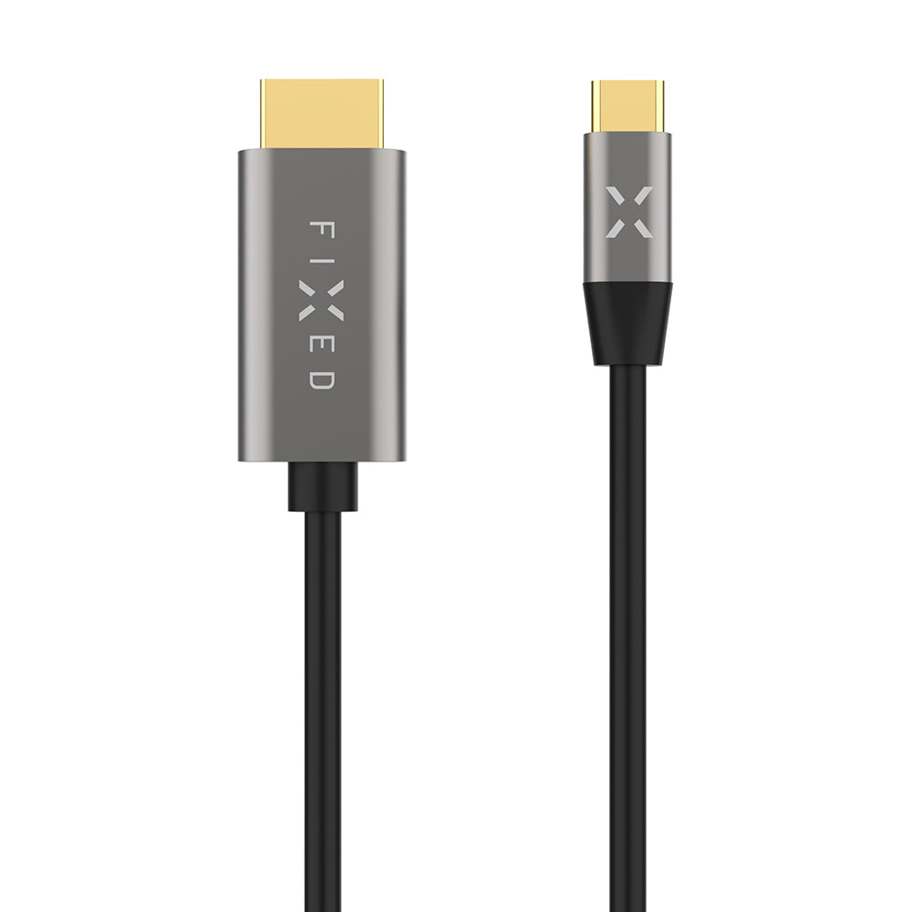 Kabel Audio i Video USB-C - HDMI Fixed, 2m, Szary