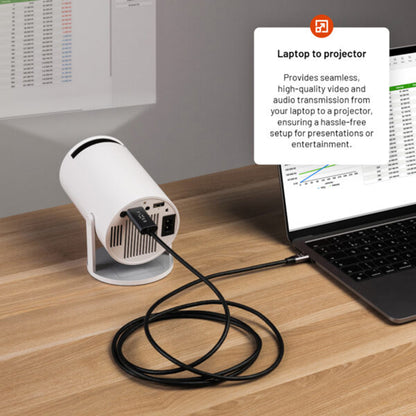 Kabel Audio i Video USB-C - HDMI Fixed, 2m, Szary