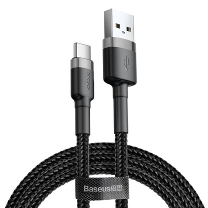 Kabel do ładowania i transmisji danych z USB-A na USB-C Baseus Cafule, 18 W, 3 m, szary CATKLF-UG1 CATKLF-UG1 