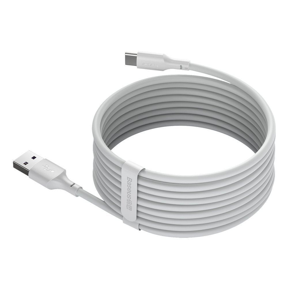 Kabel USB-A do USB-C Baseus do transmisji danych i ładowania, 40 W, 1,5 m, biały TZCATZJ-02