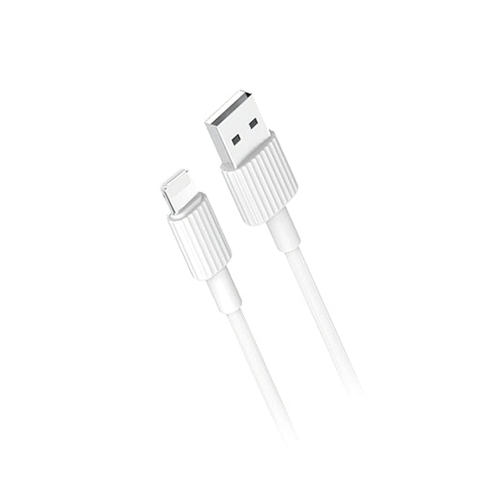 Kabel do danych i ładowania USB-A - Lightning XO Design NB156, 18W, 1m, Biały