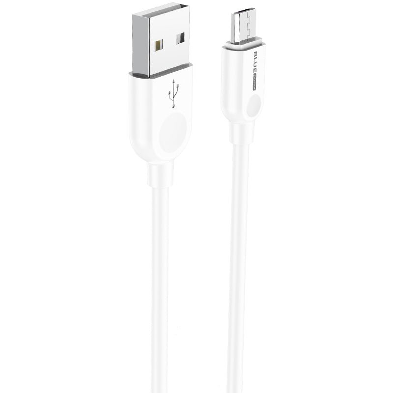 Kabel USB-A do microUSB do transmisji danych i ładowania BLUE Power BM2BX14 LinkJet, 18 W, 2 m, biały