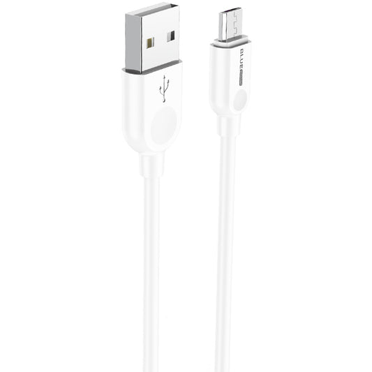 Kabel USB-A do microUSB do transmisji danych i ładowania BLUE Power BM2BX14 LinkJet, 18 W, 2 m, biały