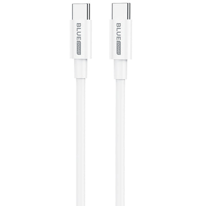 Kabel USB-C do ładowania i transmisji danych - USB-C BLUE BLUE Power BBX44, 100W, 1m, biały