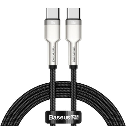Kabel USB-C do USB-C Baseus Cafule, 100W, 2m, Czarny CATJK-D01