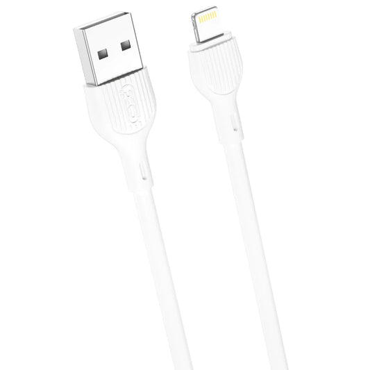 Kabel do danych i ładowania USB-A - Lightning XO Design NB200, 10W, 1m, Biały