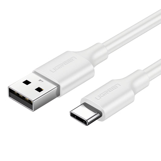 Kabel do danych i ładowania USB-A - USB-C UGREEN US287, 18W, 1,5m, Biały